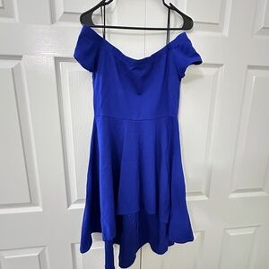 Windsor Royal Blue Asymmetrical Dress